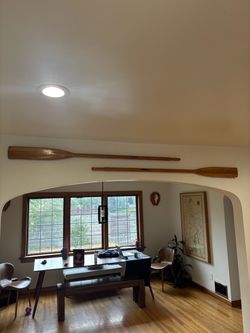 Vintage antique wooden oars 72”