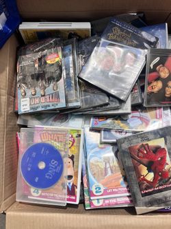 Box Of Random Retro CDs And DVDs