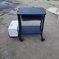ROLLING COMPUTER TABLE