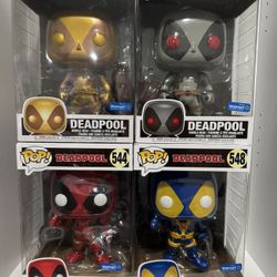 Funko Pop Deadpool 10” Figures (Set Of 4)