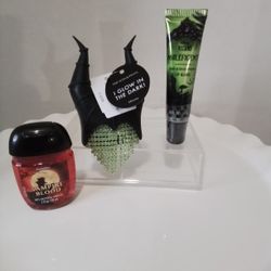 Bath & Body Works Maleficent Pocketbac Holder and Lip Gloss 