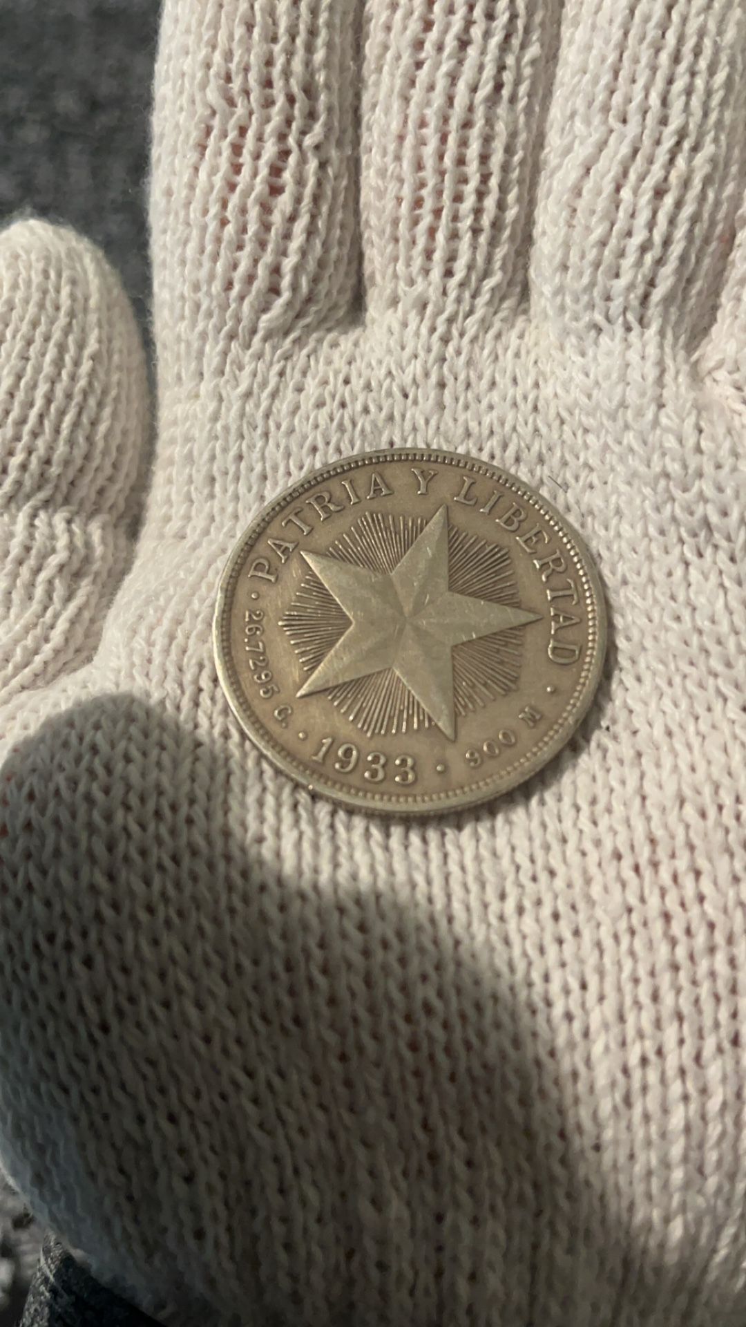 Cuba 1933 Plata 900. Moneda De Cuba Plata