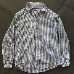 Tommy Hilfiger Men's Button-Down Shirt, Size Small, Blue And White Checkered