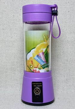 Mini Juice Blender Rechargeable Travel Portable New Never Used Purple