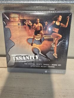 NEW INSANITY BEACHBODY MAX INTERVAL SPORTS TRAINING INSANE ABS, UPPER BODY DVD