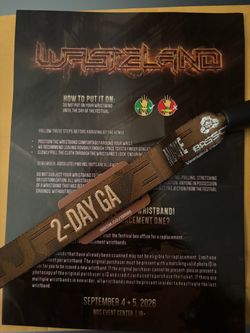 Wasteland 2 day ga wristband