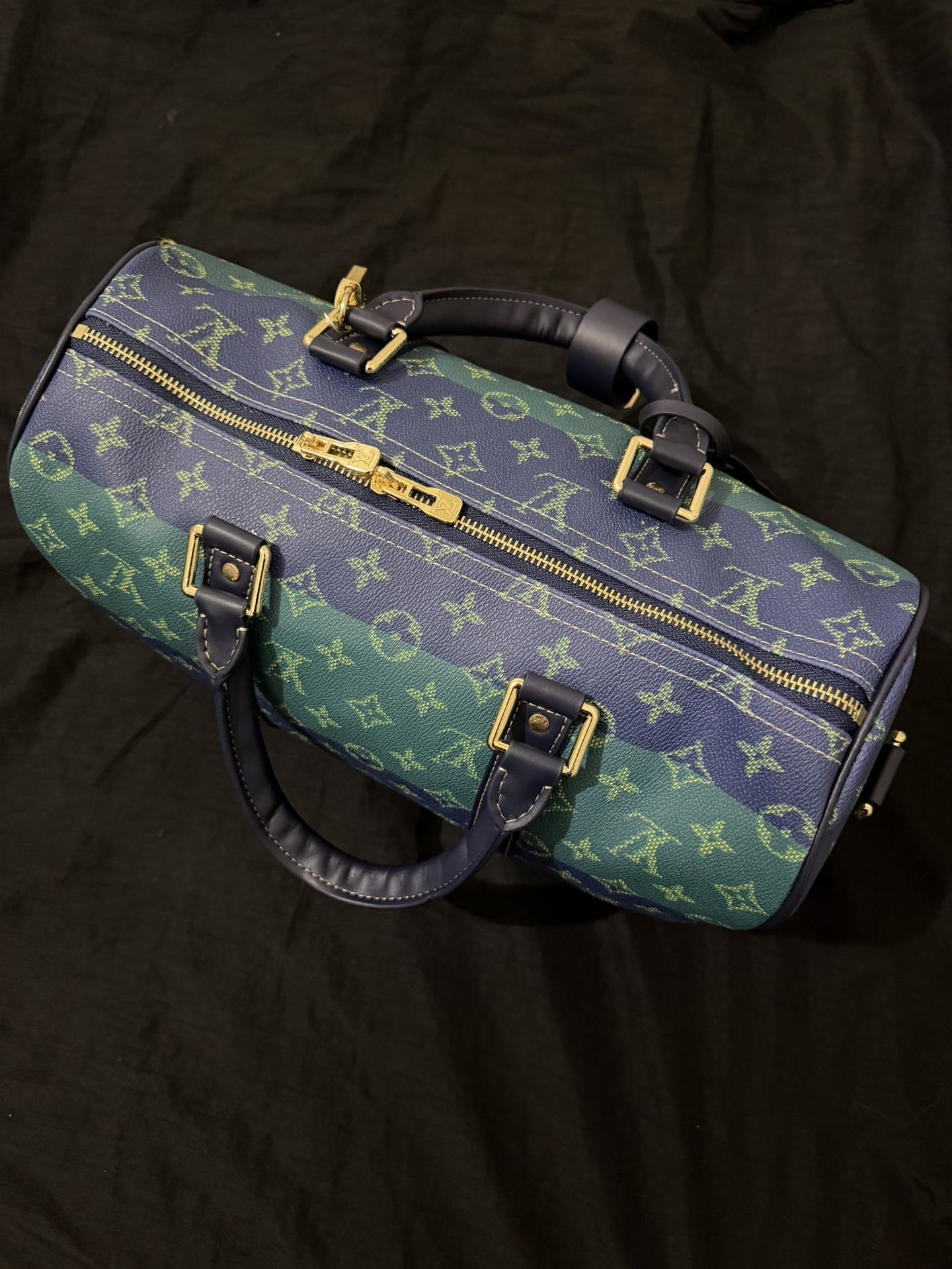 BLUE AND GREEN LOUIS VUITTON BAG 