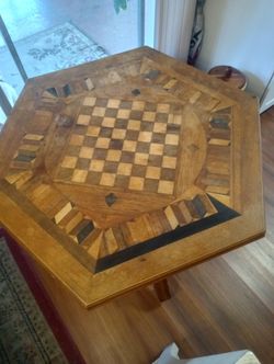 Rare 19th-C. Rotating Folk Art Table (Matthews Match Co.)