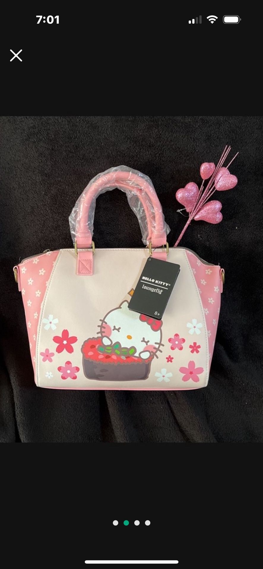 Hello Kitty Loungefly Satchel Bag 14 X 9” ( Price Is FIRM) Mini Backpack 🎒 & Purse In Profile !