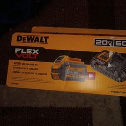 Brand New Dewalt Flexible Battery 6 AH & Charger Kit