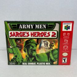 Army Men Sarge's Heroes 2 (Nintendo 64 N64, 2000) CIB