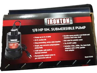 Ironton 42358 Black Pump