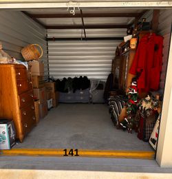 Auction Unit  141 6/27 - Antiques, Book case, Boxes,  Jewelry,  Christmas Decorations, Clothing, Shoes, Furniture, Garden, Vintage