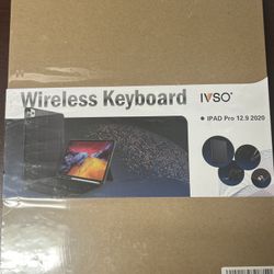 BRAND NEW FACTORY SEALED IVSO Case with Keyboard for ipad pro 12.9  - Lightweight One-Piece Wireless Keyboard Stand Case