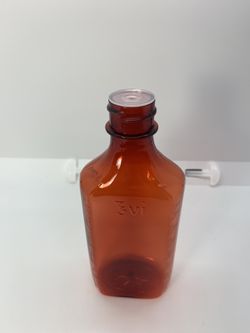 Empty amber Boston plastic bottle -6pack-squeezable for antibacterial liquid ,lotion,shampoo