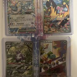 4 full art pokemon cards