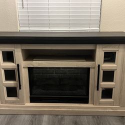 TV Stand With Fire Place 