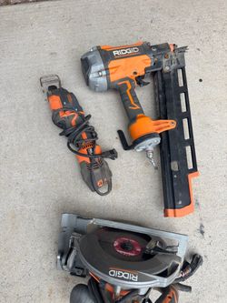 RIDGID Power Tool Set – Nailer, Saw, Reciprocating Saw