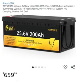 25.6v 200ah Battery