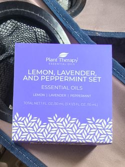 Plant Therapy Lemon Lavender Peppermint Essential Oils Set