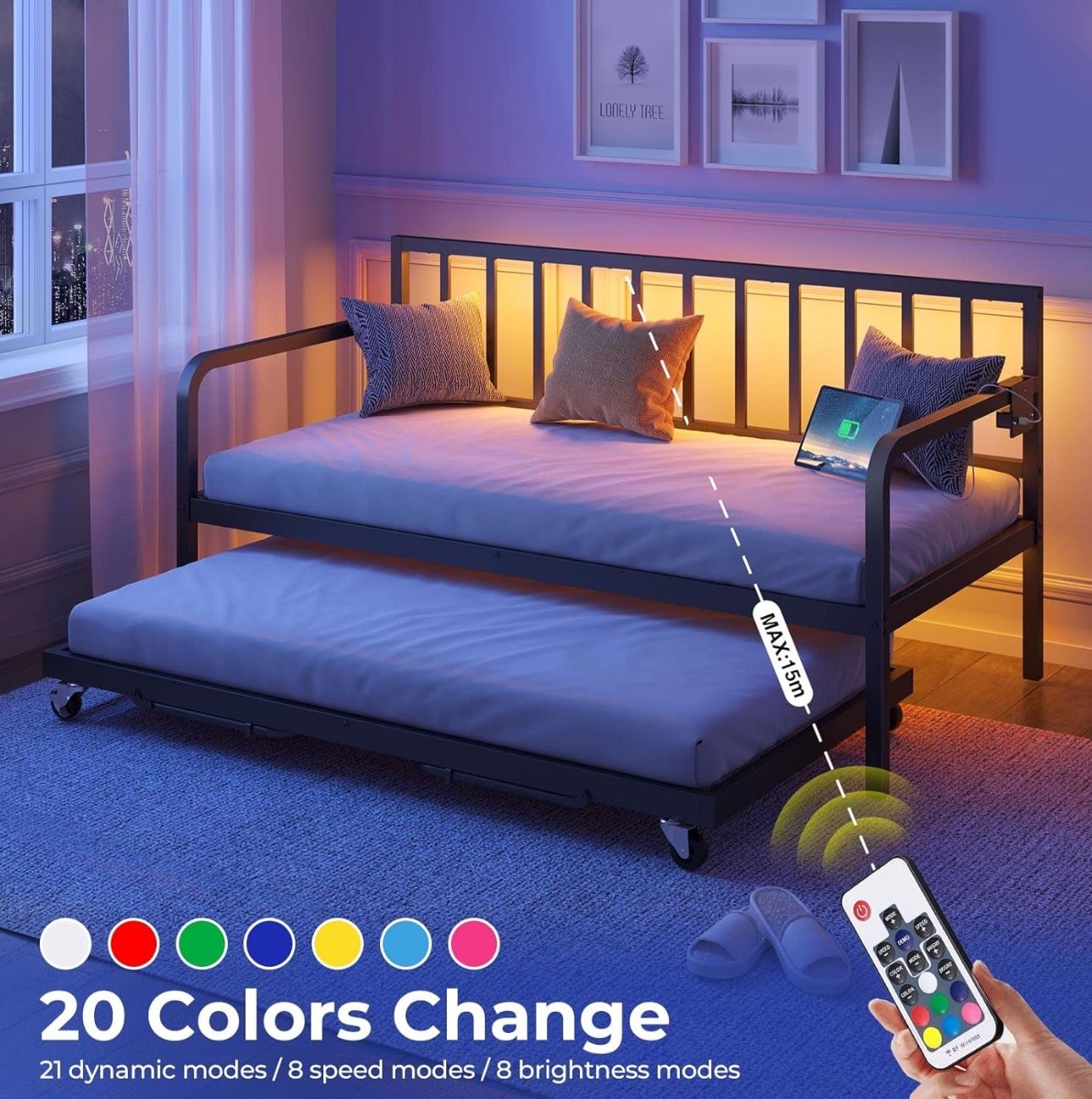 Daybed With Charging Station