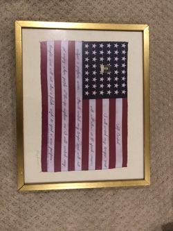 Flag of the USA painting