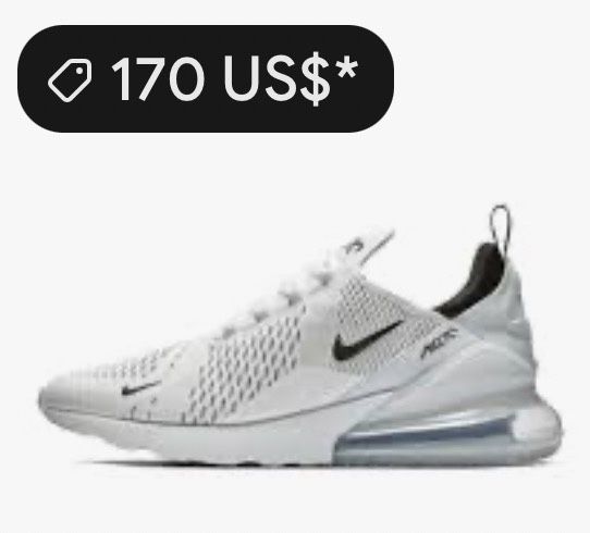 Nike Air Max 270 Men #9-1/2  White