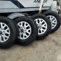 Tires and Rims, Set of 4 Good Year Wrangler Territory HT Tires and Rims 245/70R17