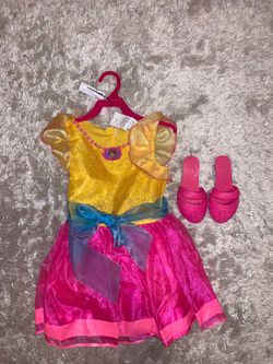 Fancy Nancy costume w shoes 4-6