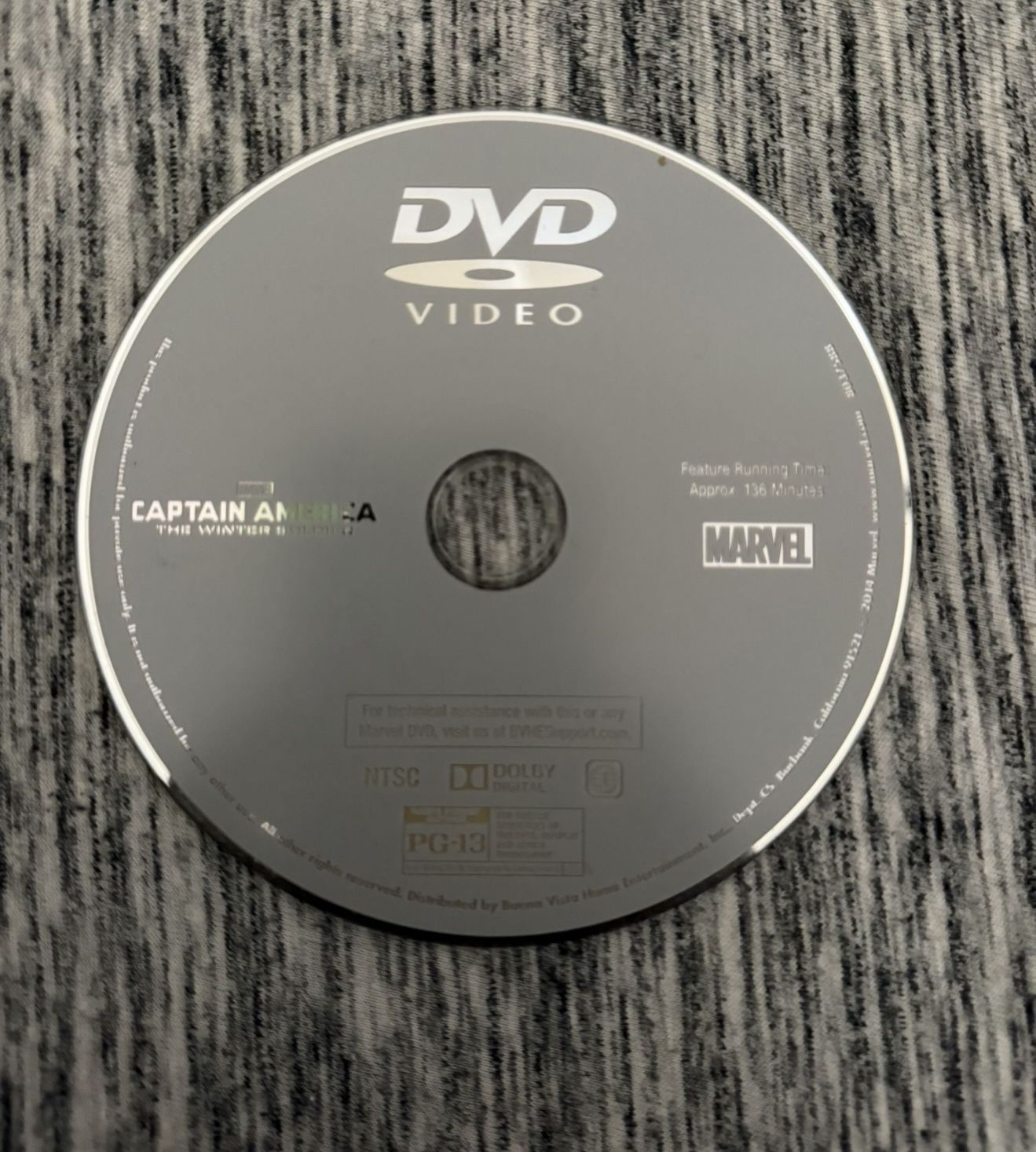 Captain America: The Winter Soldier DVD