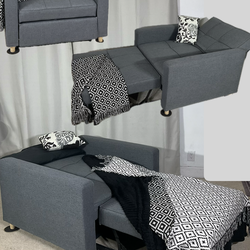 3-in-1 Adjustable Sleeper Sofa / Pull Out Sleeper Sofa / Convertible Sofa Bed