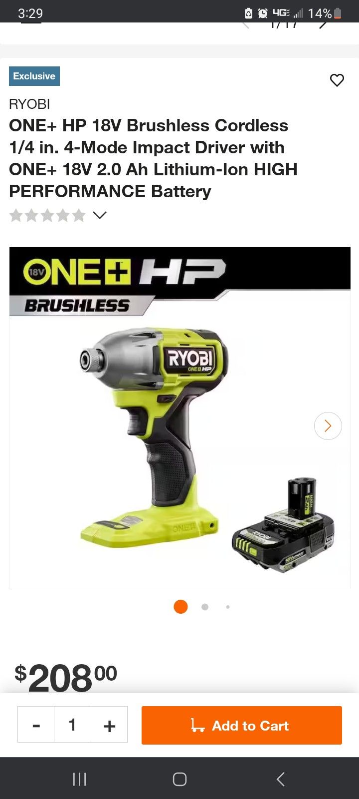 Ryobi Impact Drill And Charger 