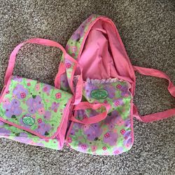 NEW CABBAGE PATCH DIAPER BAG AND DOLL CARRIER DOLL ACCESSORIES 