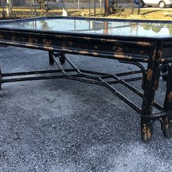 Oversized Bamboo Coffee Table