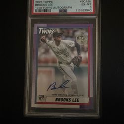 Brooks Lee Autograph Rookie