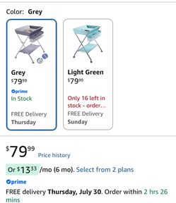Egree Baby Changing Portable Folding Table