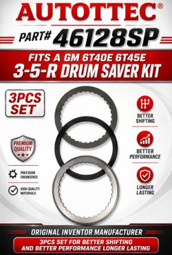 Fits 6T40 6T45 6T50 3-5-R Drum Saver kit 3pcs set