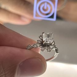 1.56 Carat Lab Grown Diamond Engagement Ring