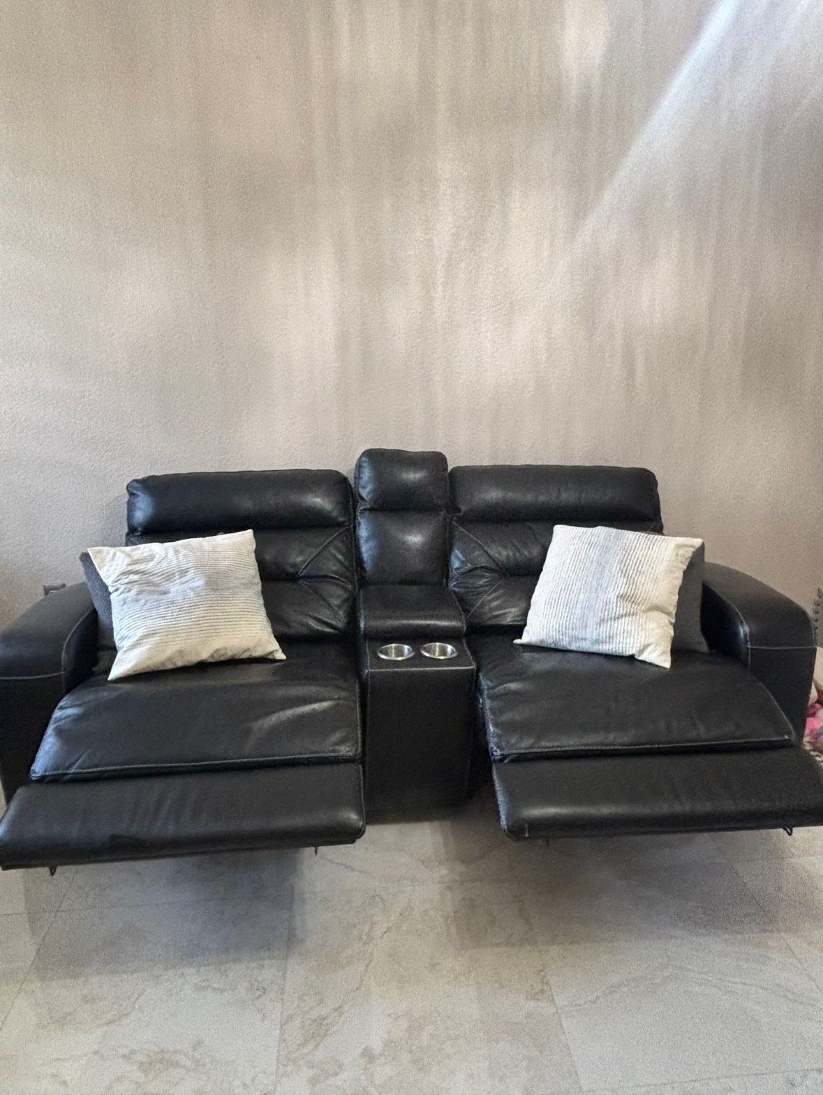Black Leather Couch