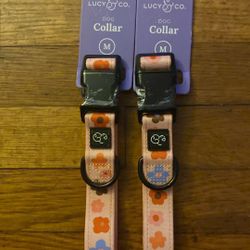 Dog Collar Lucy CO. medium Floral. Regular$25