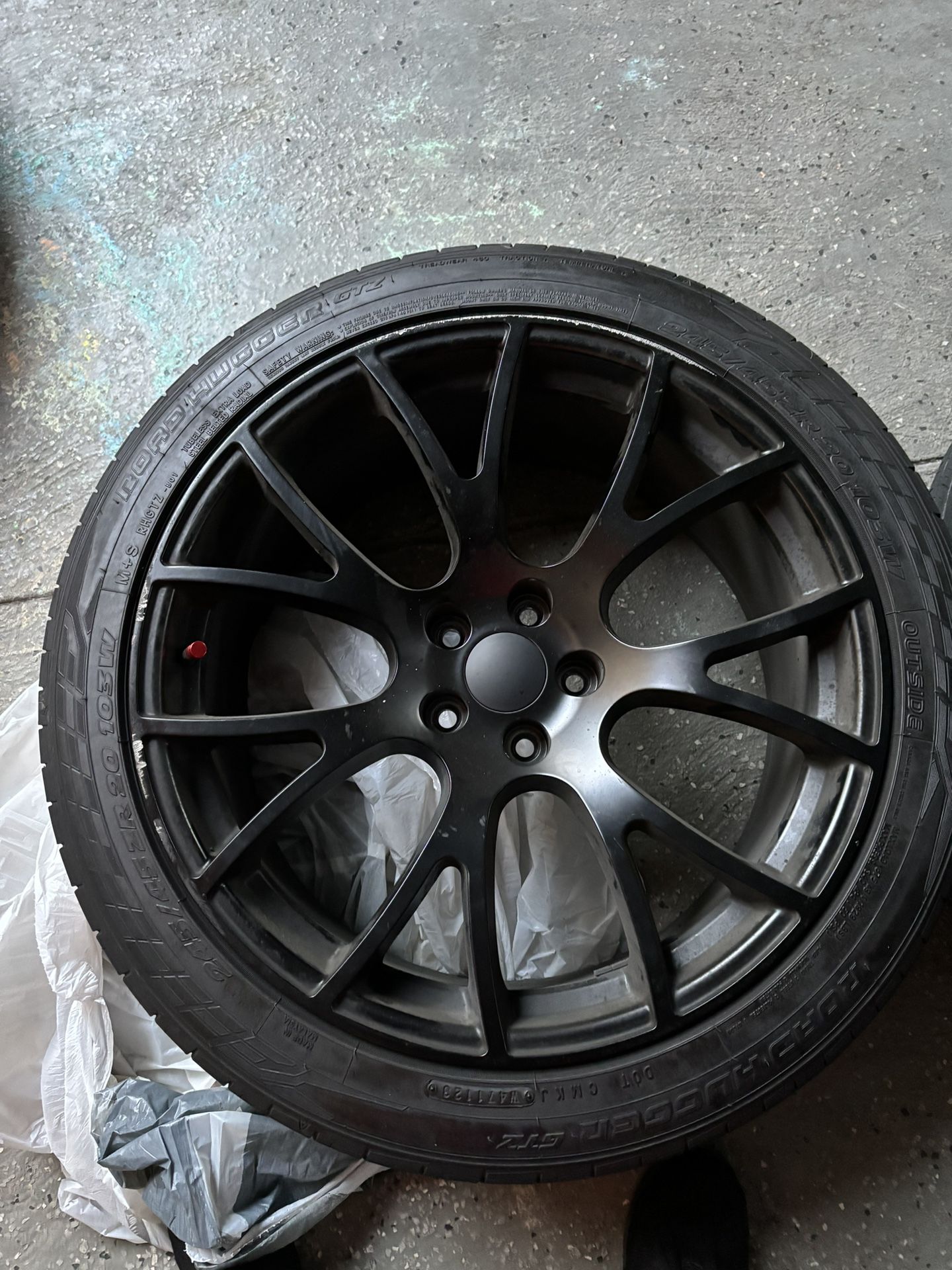 20 Inch Hellcat Replica Wheels Matte Black
