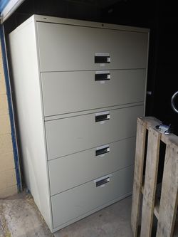 5 drawer lateral file cabinet