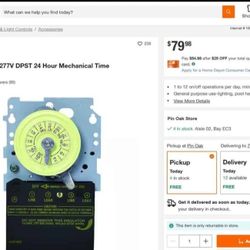 Intermatic
T100 Series 40 Amp 208-277V DPST 24 Hour Mechanical Time Switch Mechanism