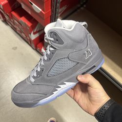 Wolf Grey Jordan 5 Size 10