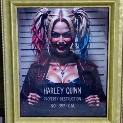 HARLEY mug shot picture in frame