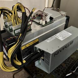 Antminer S9 with PSU running Braiins OS