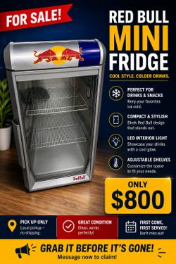Red bull fridge