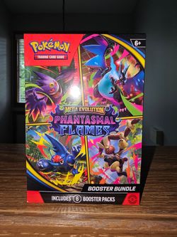 Pokemon PHANTASMAL FLAMES Booster Bundle MEGA EVOLUTION Trading Cards TCG