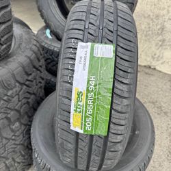 205-65-15 TBB TP-16 94H brand new 4 tires Free Mount Balance installation 205/65/15 llantas