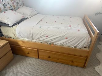 Kids bed frame (Full size) with underbed storage
